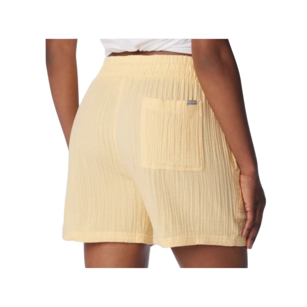 Columbia Sunkissed Yellow Cotton Drawstring Shorts NWT - Size M - Picture 4 of 10